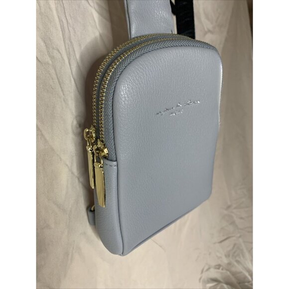 INICAT Un Jour De Chance Crossbody Sling Small Blue Purse Vegan Leather Bag - Picture 3 of 7